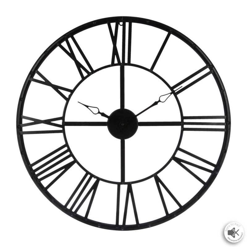 Horloge chiffres romains vintage 70 cm noir Atmosphera - Imagen 1