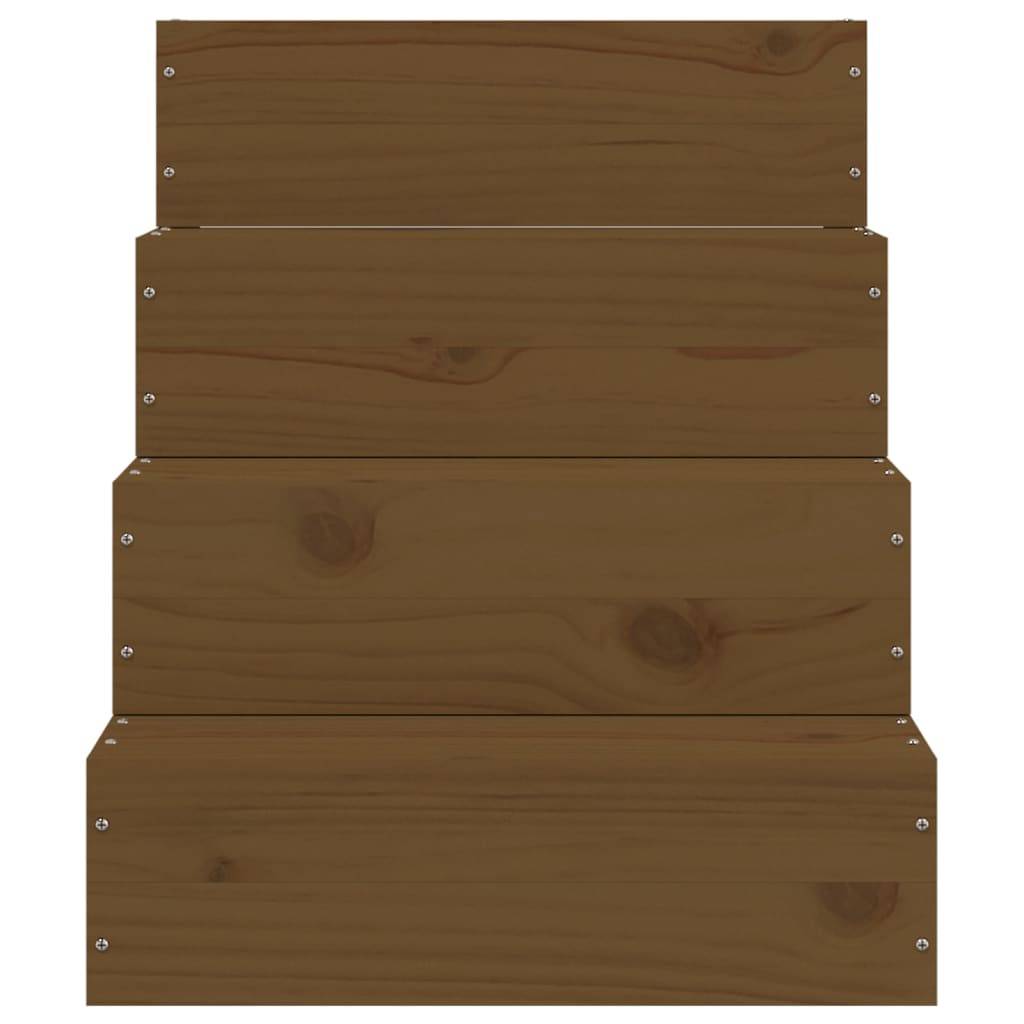 Vidaxl - Escalier animaux de compagnie Marron miel 40x49x47 cm Bois pin vidaXL 822469 - Imagen 5