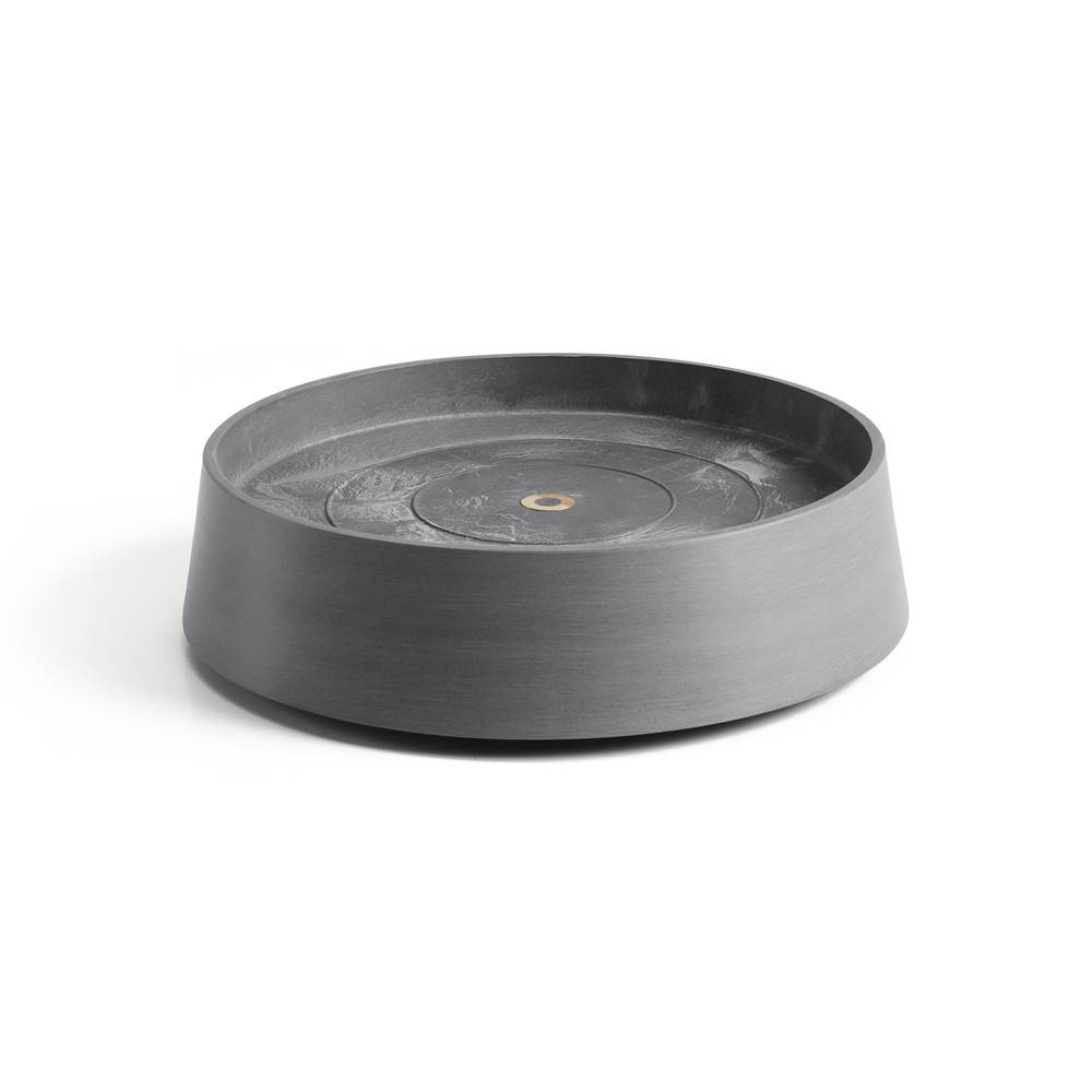 Ecopots - Support à roulettes Wheels Oslo 35 Gris - Ø 32,2 x H. 8,5 cm ECOPOTS