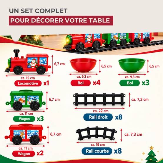 Lot de 1 appareil à fondue avec son petit train de table Fackelmann - Image 3