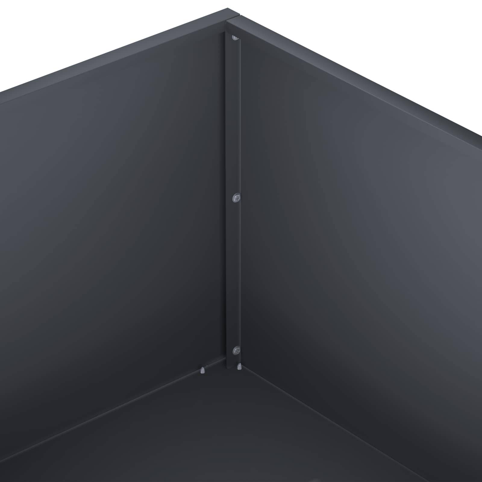 Vidaxl - Cache-pot de jardin 2 pc Anthracite 60 x 60 x 20 cm vidaXL 8004999 - Image 7