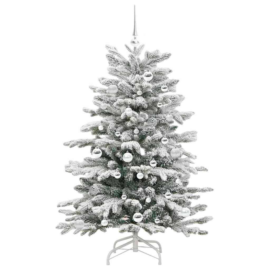 Sapin de Noël | Arbre de Noël Artificiel à Branches Articulées Blanc 150 cm Maison Chic - Image 4
