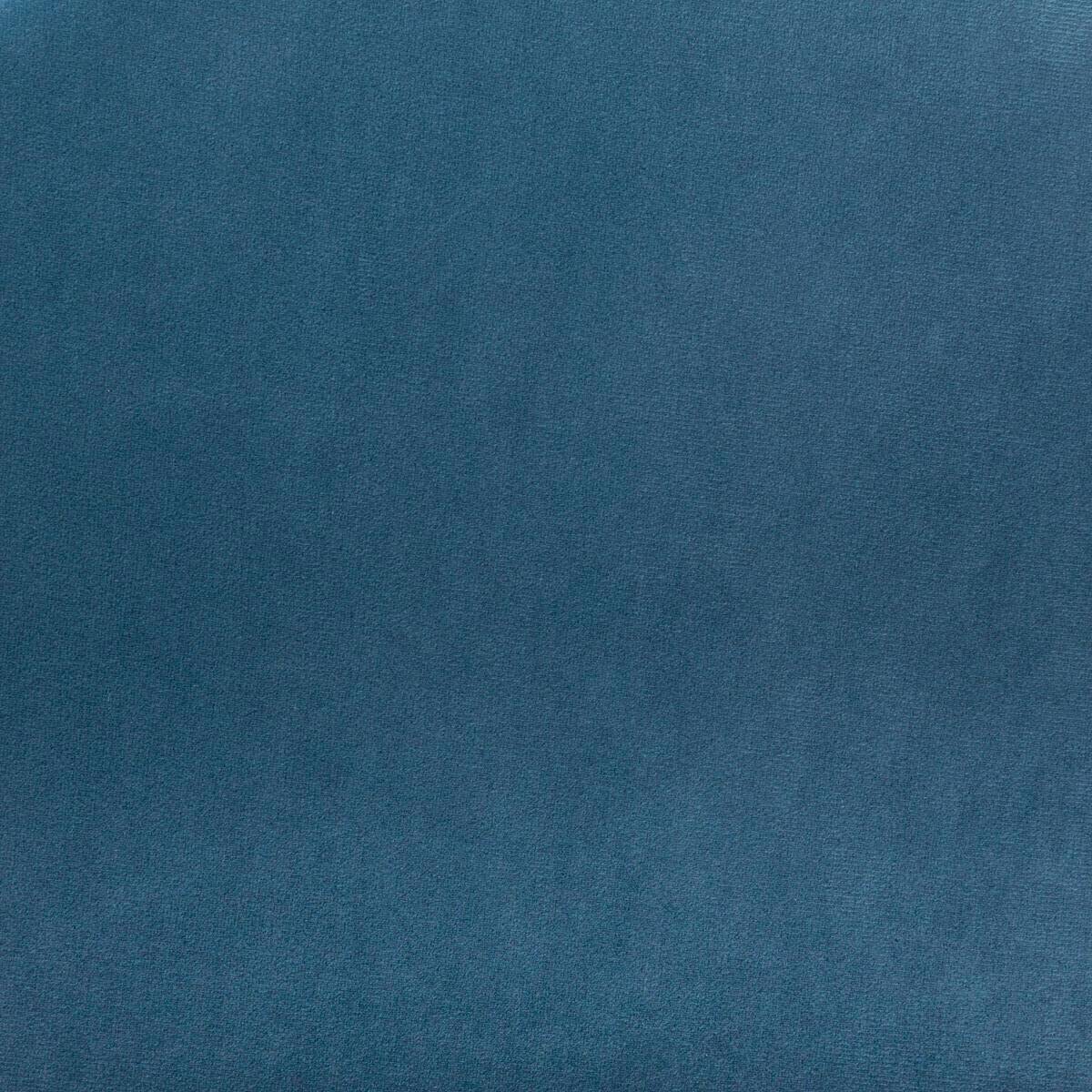 Atmosphera - Tabouret avec Coffre en Velours Bleu et pieds en Bois naturel H 43 cm - Imagen 4