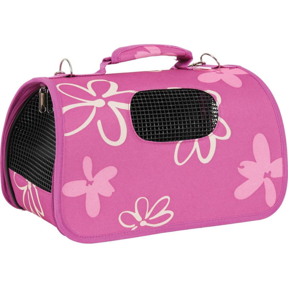 Panier de transport Flower L couleur prune pour chat ou chien max 8 kg - Imagen 2