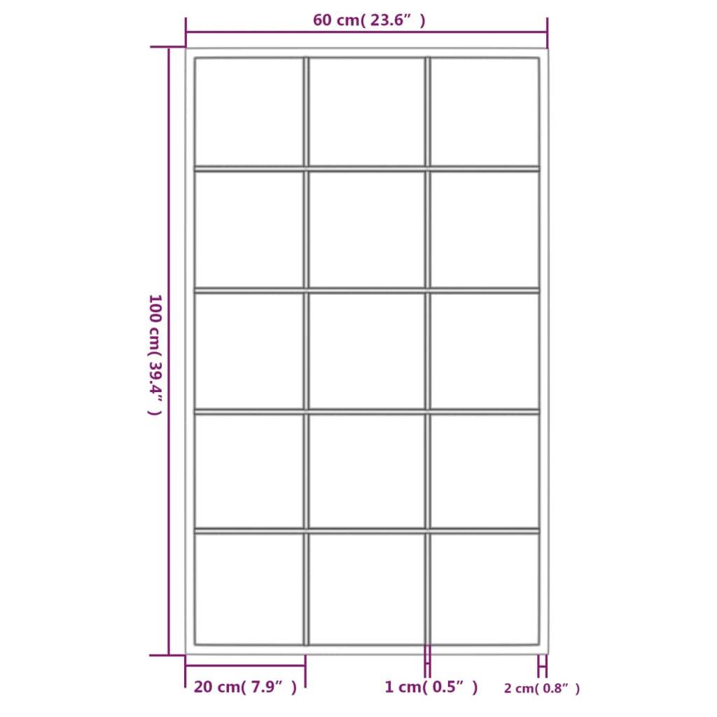 Maison Chic - 3pcs Miroirs muraux - Miroirs décoratifs noir 100x60 cm métal - Image 7