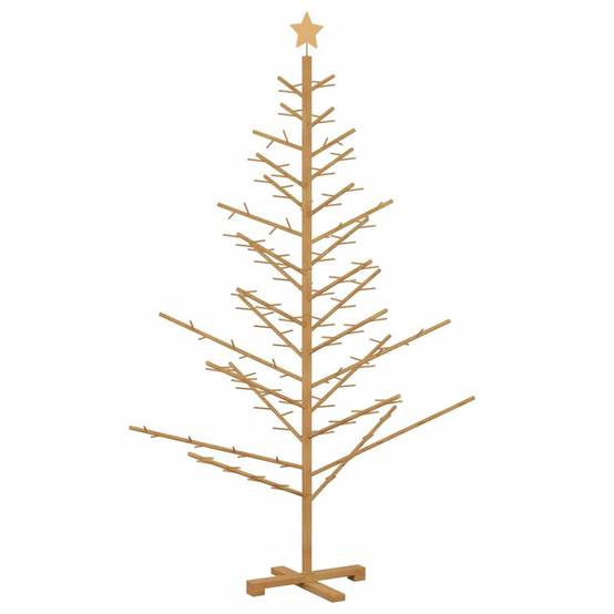 ComfortXL - Sapin de Noël en bois de pin Décoration de fête pour salon et terrasse Marron 180 cm – ComfortXL Outdoor Living - Image 7
