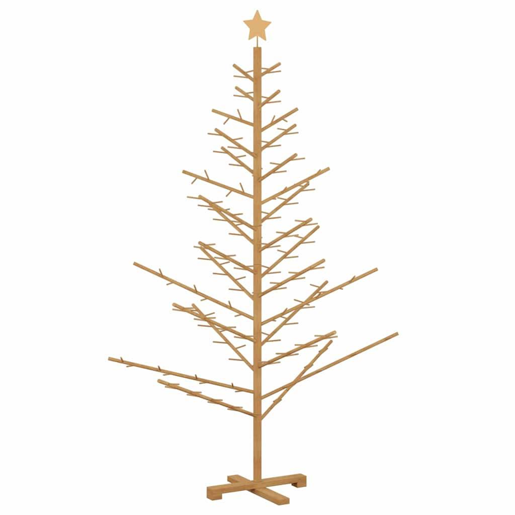 ComfortXL - Sapin de Noël en bois de pin Décoration de fête pour salon et terrasse Marron 180 cm – ComfortXL Outdoor Living - Image 7