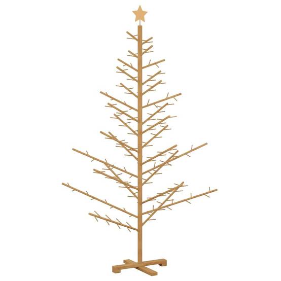 ComfortXL - Sapin de Noël en bois de pin Décoration de fête pour salon et terrasse Marron 180 cm – ComfortXL Outdoor Living - Image 2