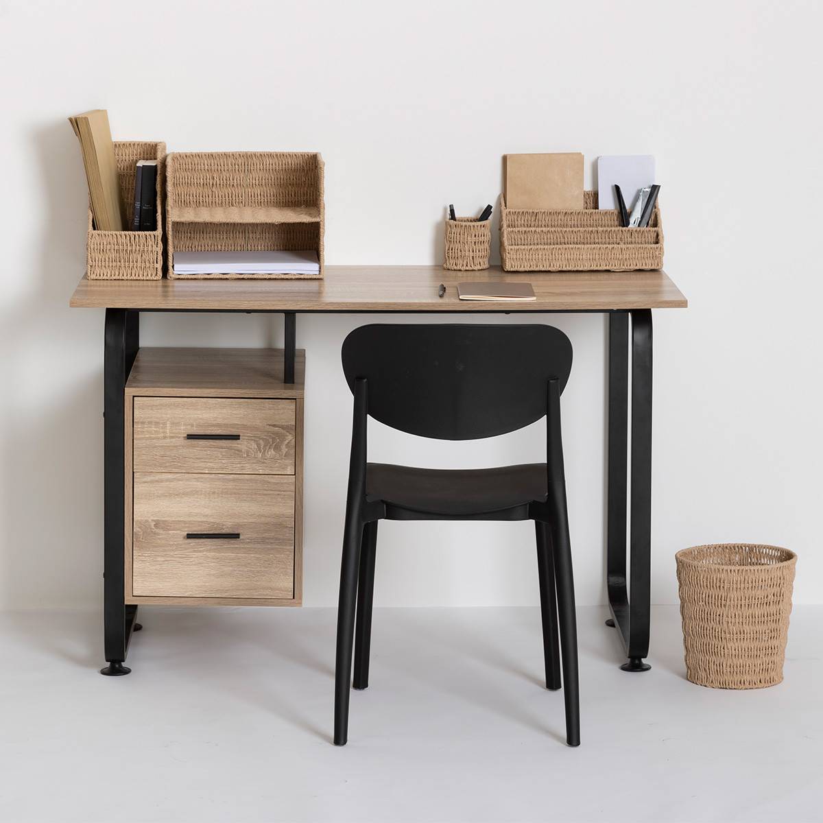 Porte-Revues Pour Bureau "Kord" 27cm Naturel - Image 4