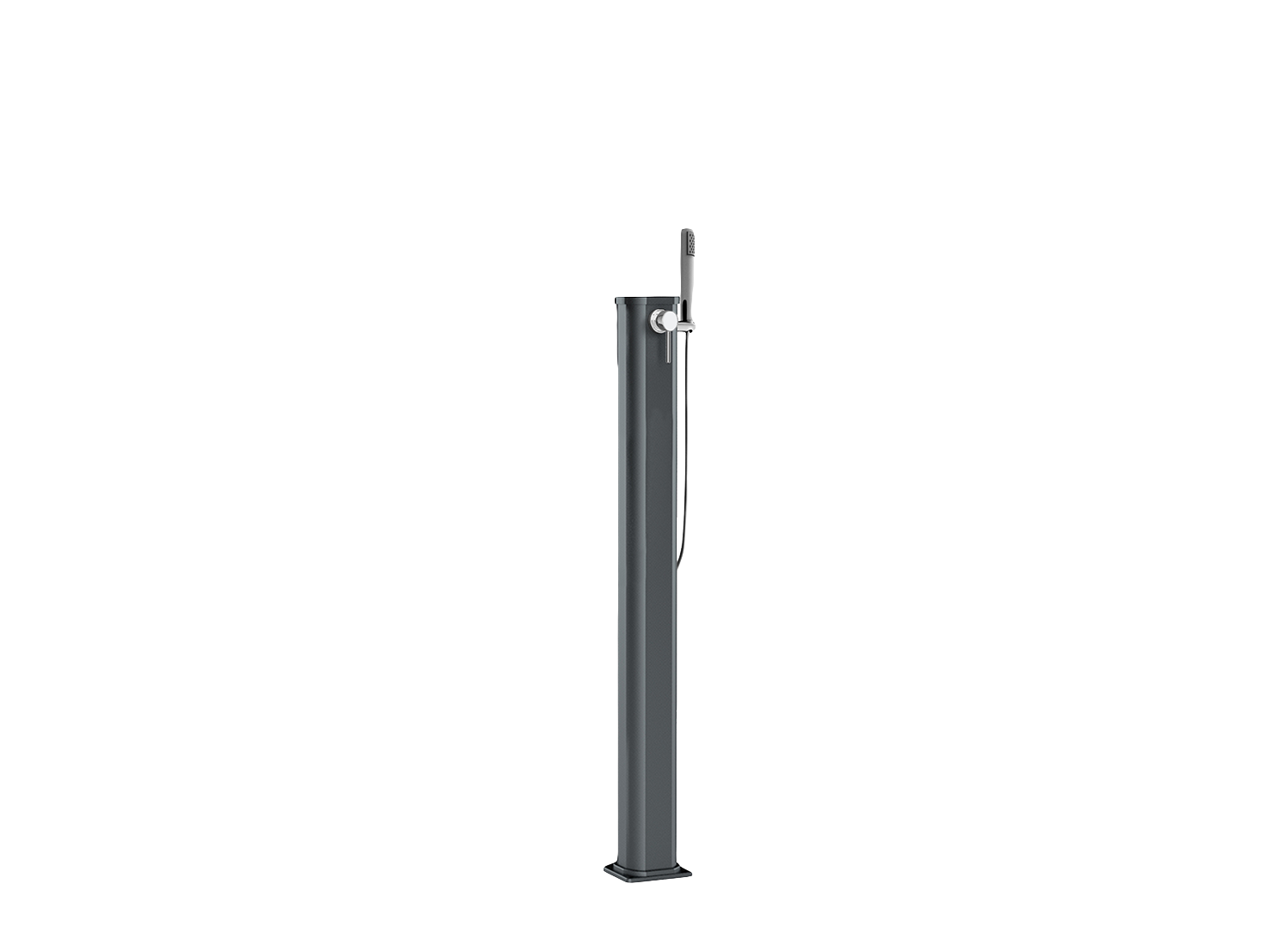 Douche solaire aluminium JOLLY GO JG140 ANTHRACITE by ARKEMA DESIGN - Imagen 1