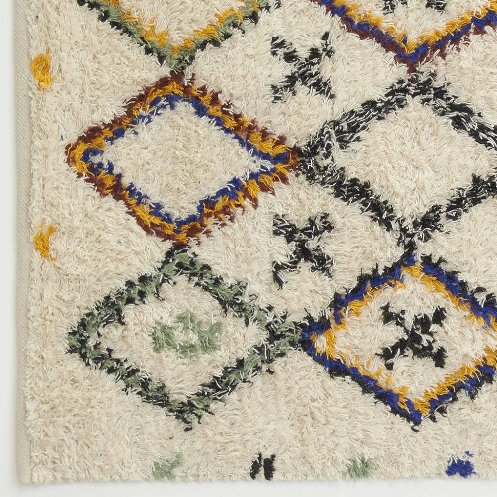 Aubry Gaspard - Tapis berbère en laine et coton tuftés multicolores Losanges - Imagen 2