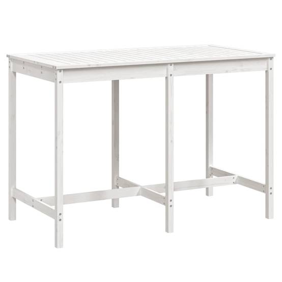Table de jardin bois massif pin blanc 159,5 x 82,5 x 110 cm - PANGIVO - Image 2