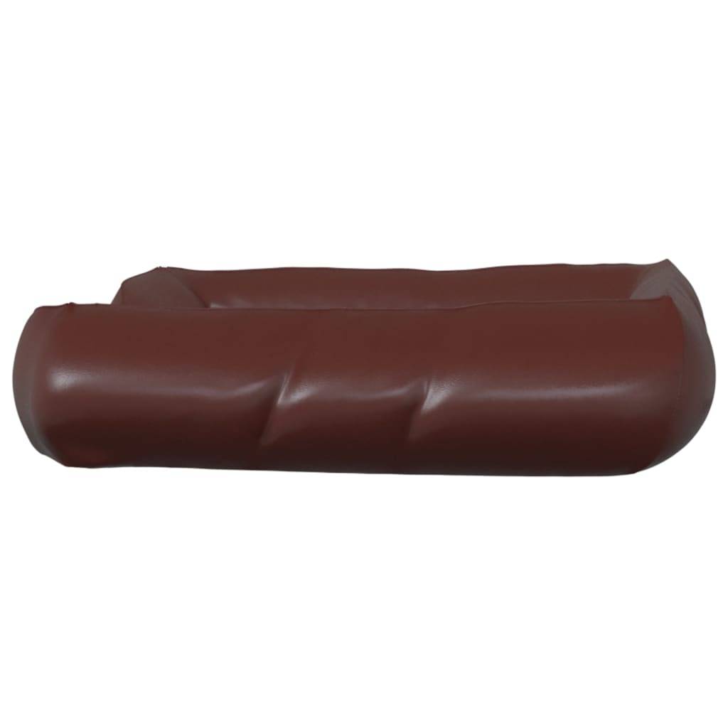 Vidaxl - Lit pour chien Marron 80x68x23 cm Similicuir vidaXL 171244 - Imagen 6