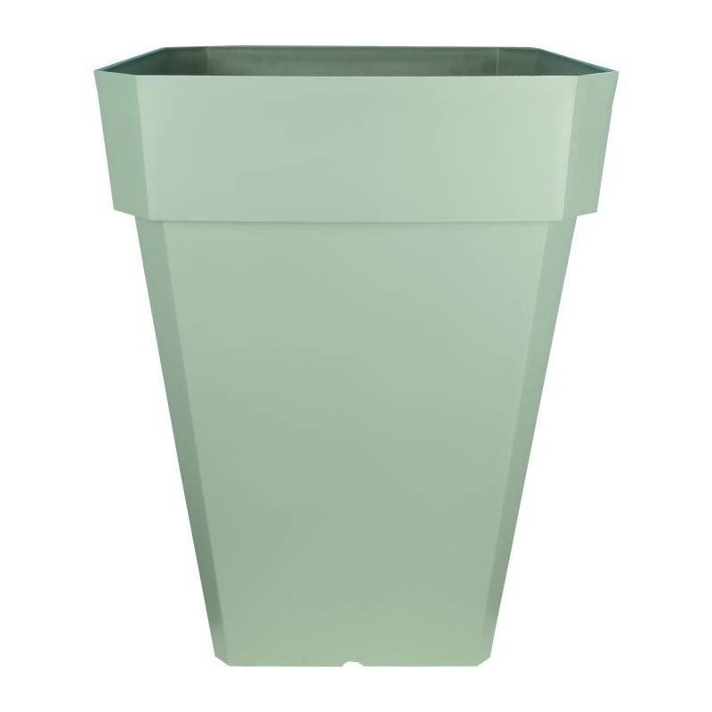 Riss - Bac A Fleurs Carré Riviera Soleilla - Plastique - Hauteur 53 Cm - Blanc