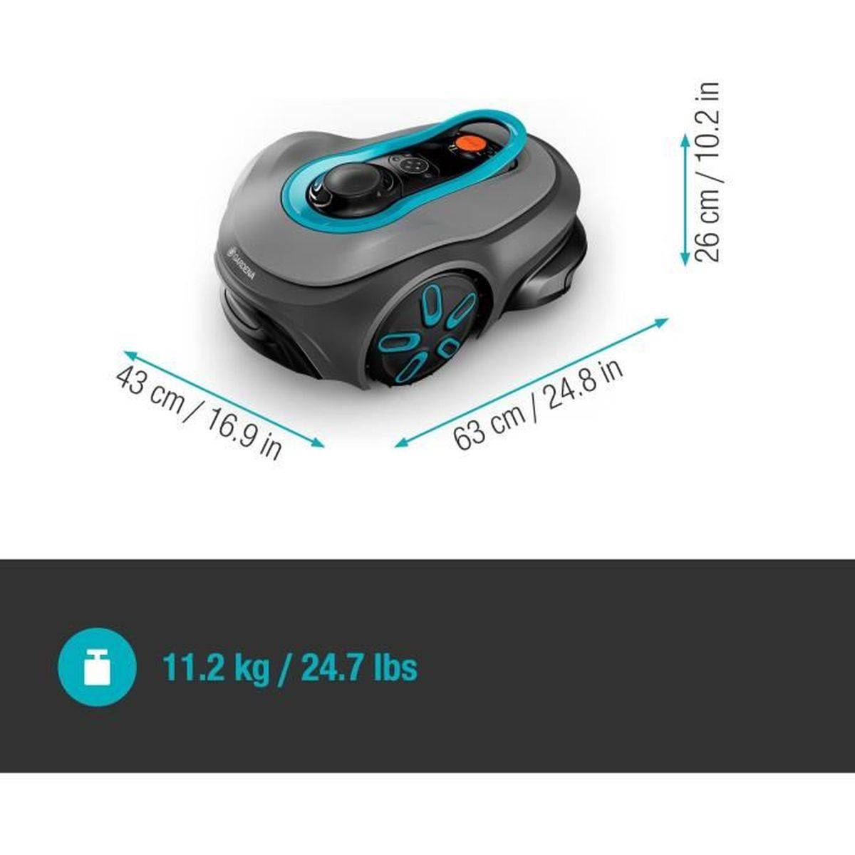Tondeuse robot - GARDENA - Smart SILENO Free 1500 - Sans câbles périphériques - Surface 1500 m² - Inclus smart Gateway - Image 7