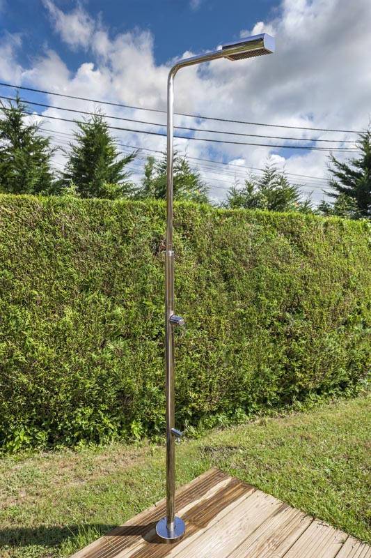 Gre Pools - Douche de jardin en acier inoxydable avec lave-pied Gre Pools - Imagen 4