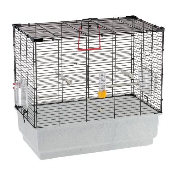 Ferplast - Ferplast Cage Oiseau PIANO 4, Cage Canari Oiseaux, avec Mangeoires, Abreuvoir pour Oiseaux, 59 x 33 x h 55 cm, avec Accessoires, Plateau Amovible - Imagen 5