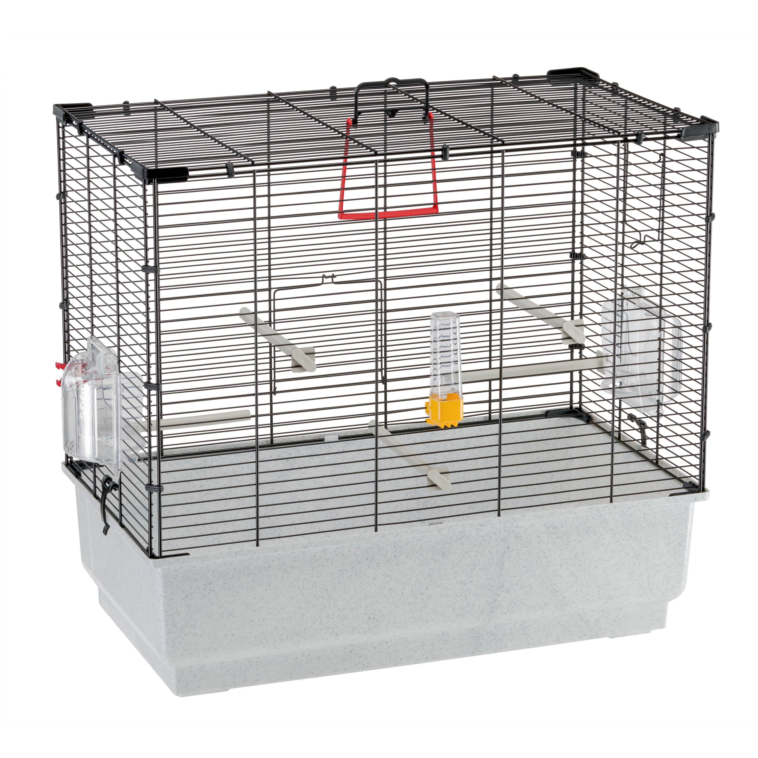 Ferplast - Ferplast Cage Oiseau PIANO 4, Cage Canari Oiseaux, avec Mangeoires, Abreuvoir pour Oiseaux, 59 x 33 x h 55 cm, avec Accessoires, Plateau Amovible - Image 5