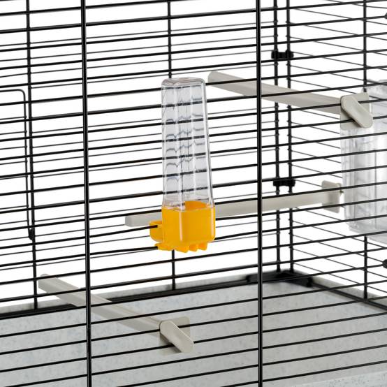 Ferplast - Ferplast Cage Oiseau PIANO 4, Cage Canari Oiseaux, avec Mangeoires, Abreuvoir pour Oiseaux, 59 x 33 x h 55 cm, avec Accessoires, Plateau Amovible - Imagen 7