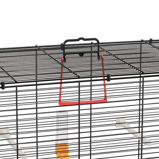 Ferplast - Ferplast Cage Oiseau PIANO 4, Cage Canari Oiseaux, avec Mangeoires, Abreuvoir pour Oiseaux, 59 x 33 x h 55 cm, avec Accessoires, Plateau Amovible - Imagen 9