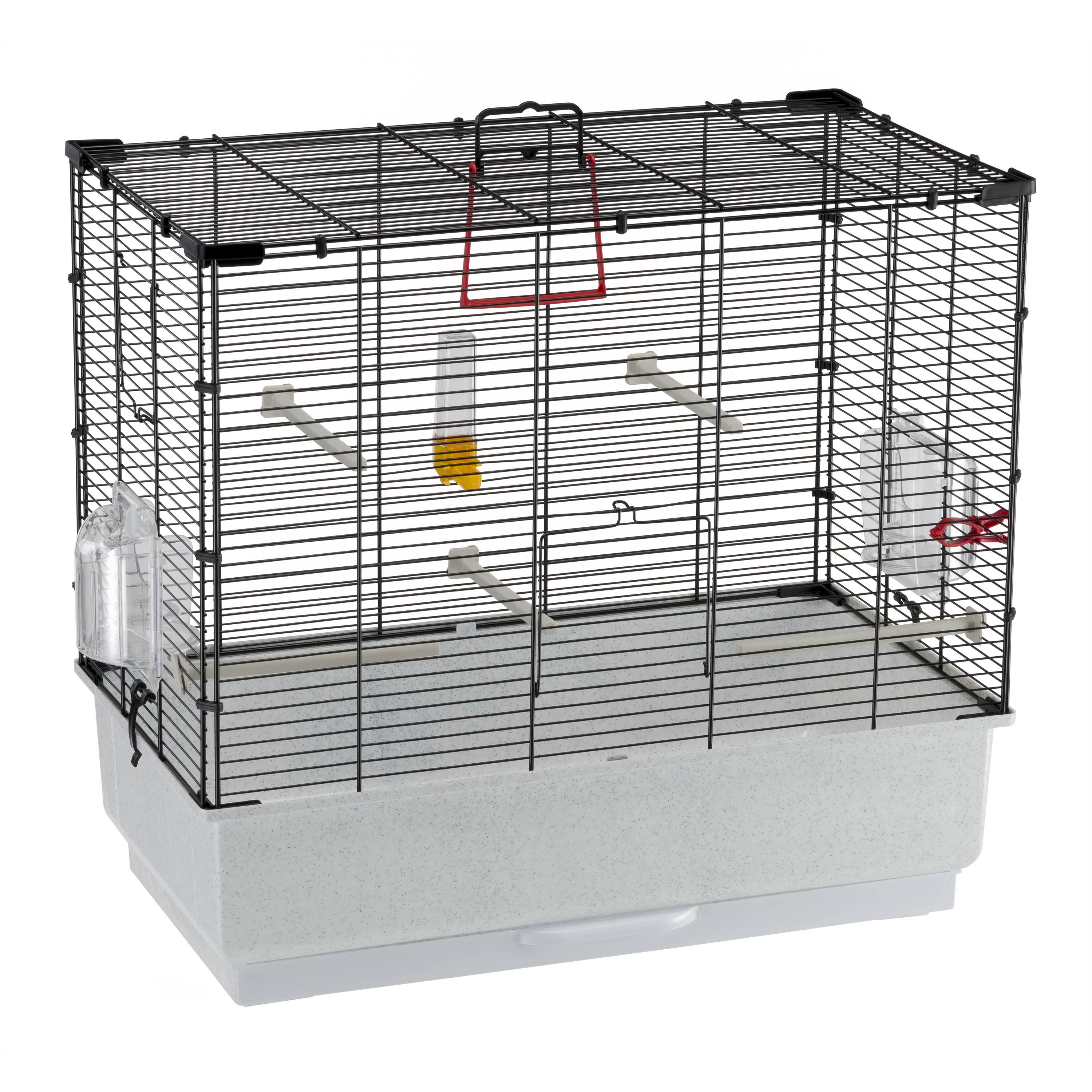 Ferplast - Ferplast Cage Oiseau PIANO 4, Cage Canari Oiseaux, avec Mangeoires, Abreuvoir pour Oiseaux, 59 x 33 x h 55 cm, avec Accessoires, Plateau Amovible - Imagen 1