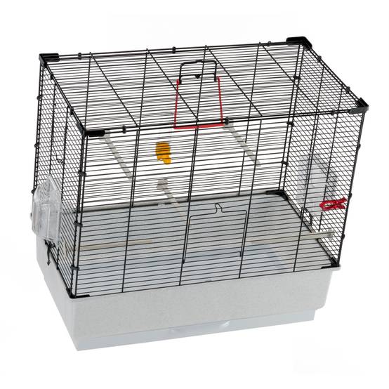 Ferplast - Ferplast Cage Oiseau PIANO 4, Cage Canari Oiseaux, avec Mangeoires, Abreuvoir pour Oiseaux, 59 x 33 x h 55 cm, avec Accessoires, Plateau Amovible - Imagen 6