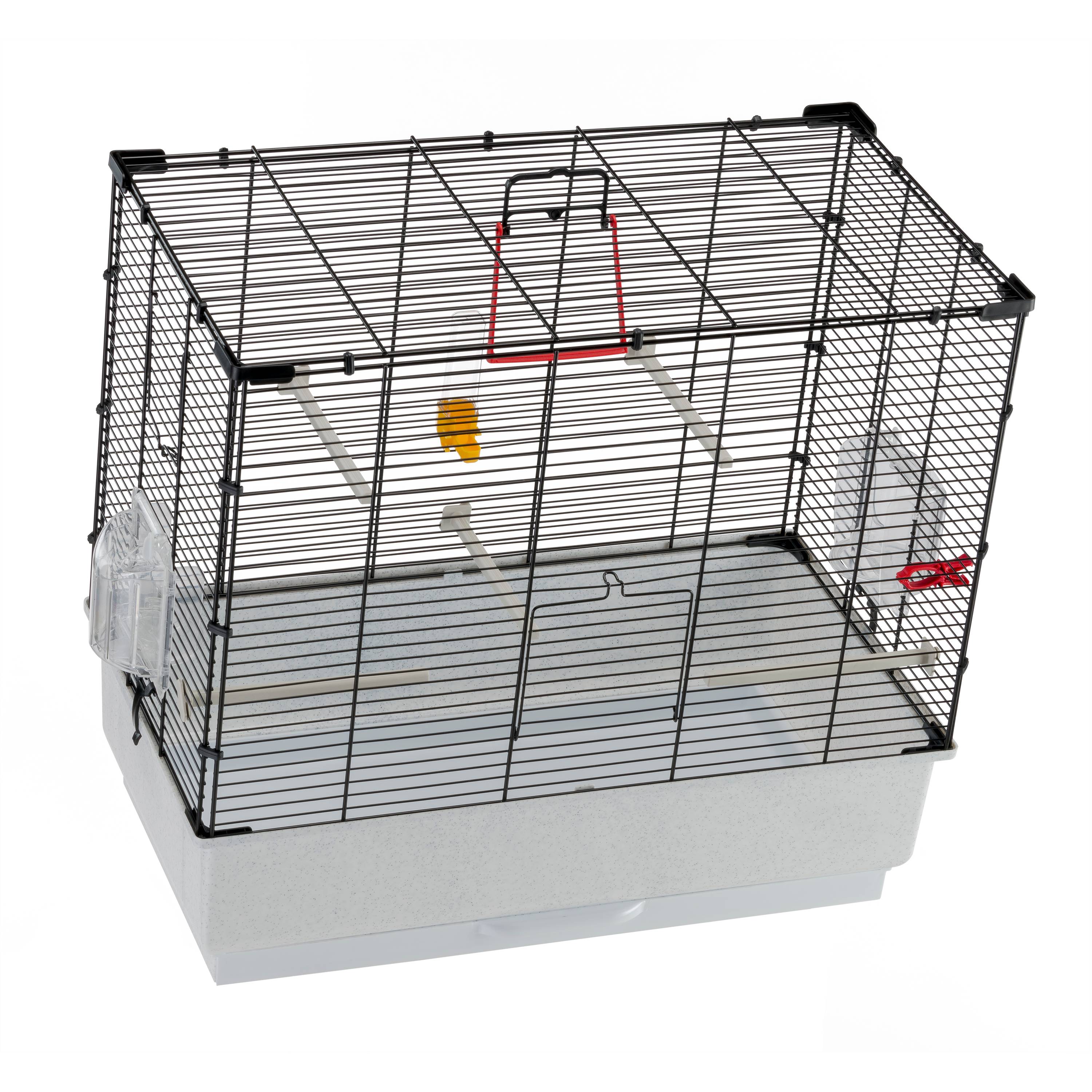 Ferplast - Ferplast Cage Oiseau PIANO 4, Cage Canari Oiseaux, avec Mangeoires, Abreuvoir pour Oiseaux, 59 x 33 x h 55 cm, avec Accessoires, Plateau Amovible - Image 6
