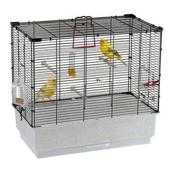 Ferplast - Ferplast Cage Oiseau PIANO 4, Cage Canari Oiseaux, avec Mangeoires, Abreuvoir pour Oiseaux, 59 x 33 x h 55 cm, avec Accessoires, Plateau Amovible - Imagen 3