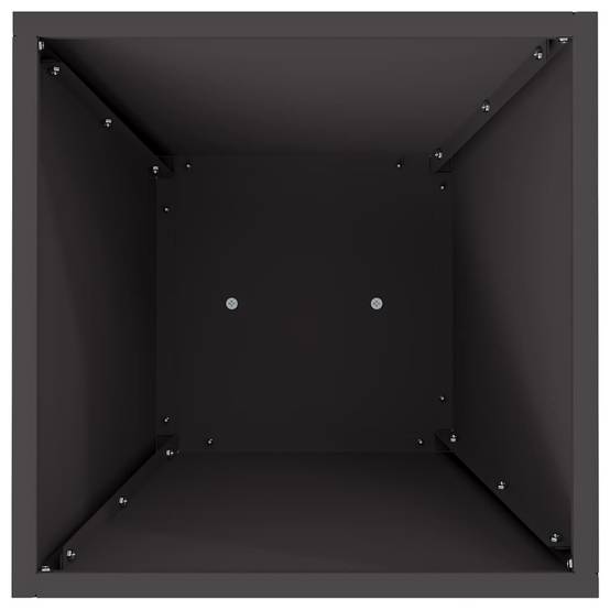 2pcs Jardinière à pilier - Pot De Fleurs Noir 35 x 35 x 73 cm Acier g56 - Image 7