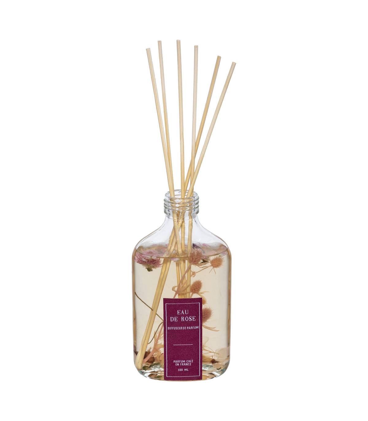 Diffuseur de parfum  Eau de rose 180 ml avec 6 bâtonnets - Imagen 1