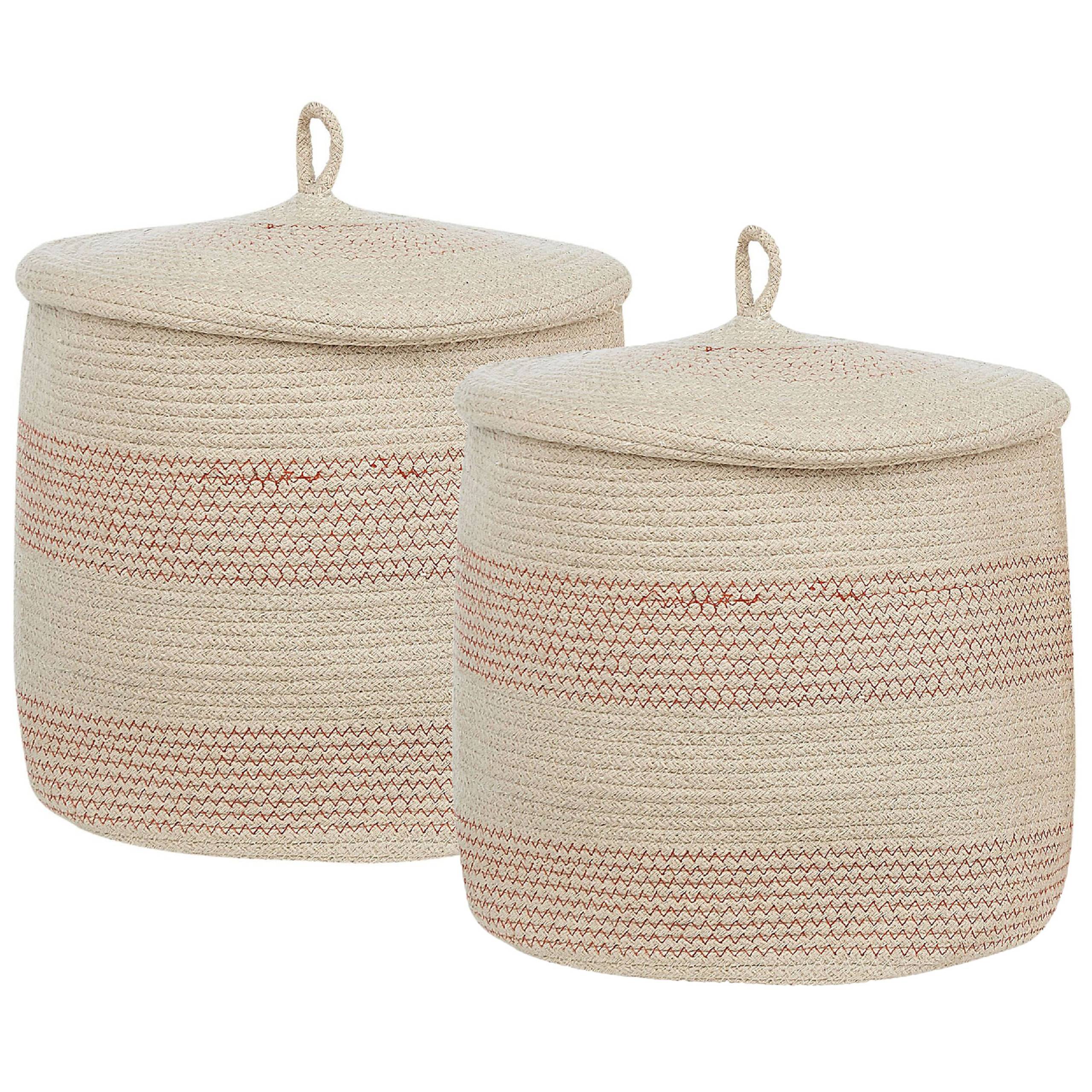 Beliani - Corbeille Coton Beige clair SILOPI - Beliani - Imagen 2