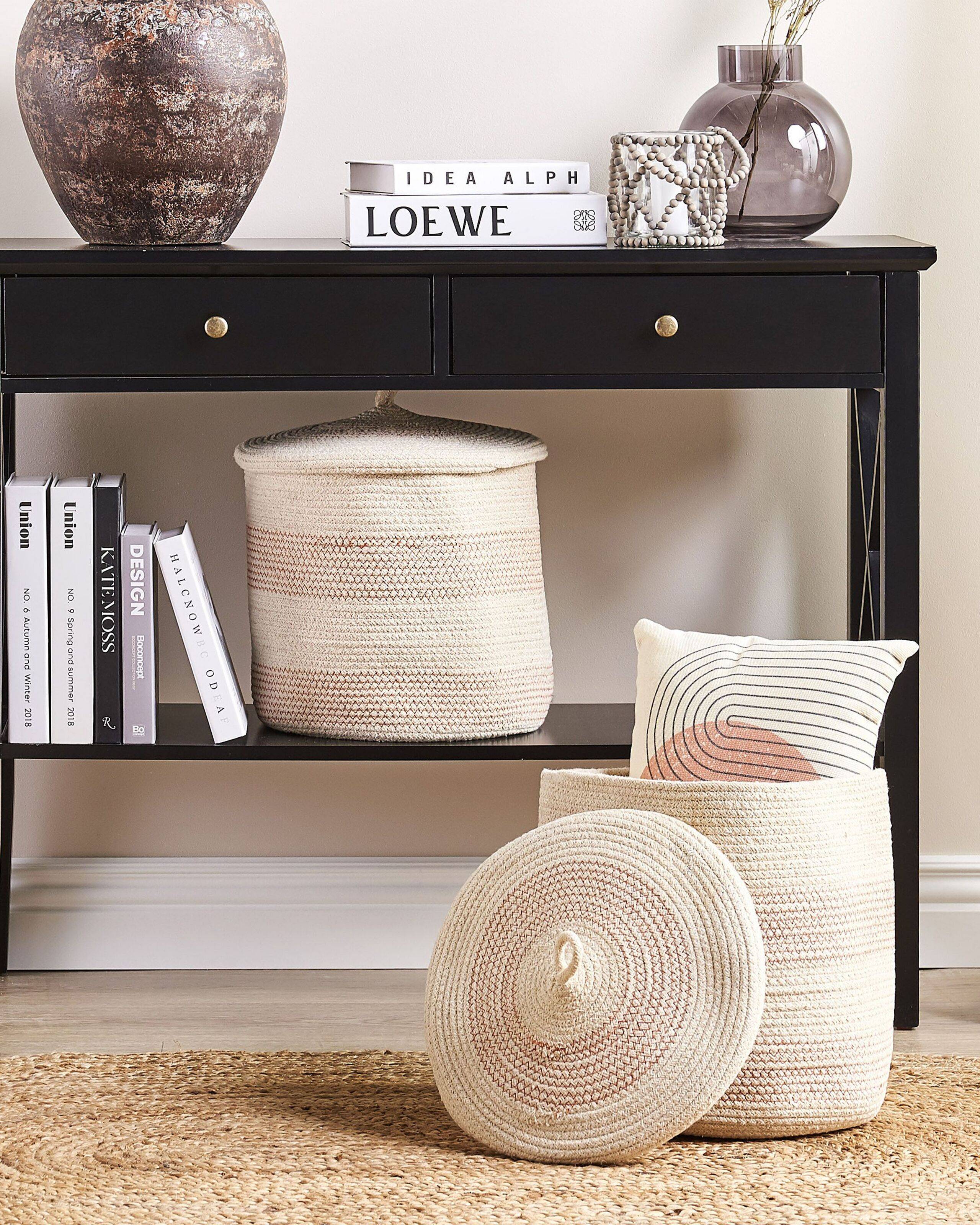 Beliani - Corbeille Coton Beige clair SILOPI - Beliani - Imagen 1