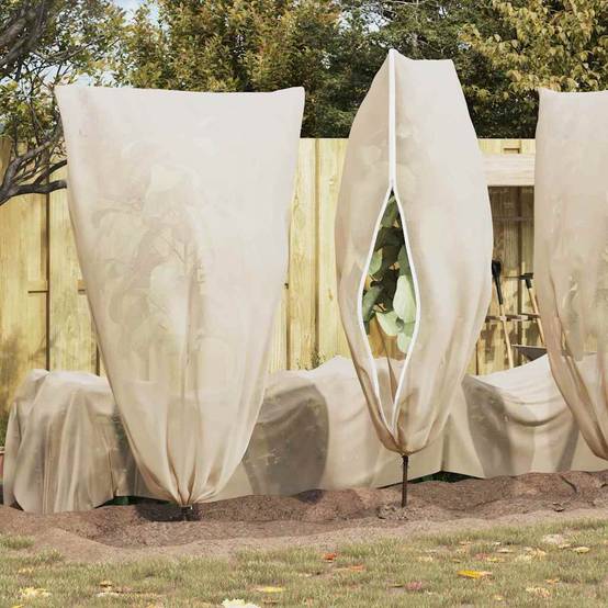 PANGIVO - Housses de protection hivernale tissu non tissé beige 155 x 155 x 155 cm - PANGIVO - Image 6