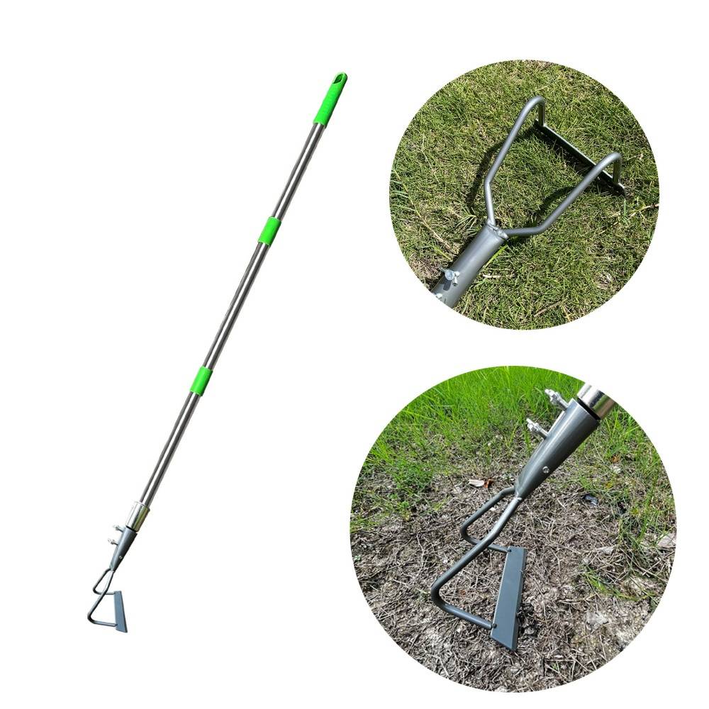 Outils de jardin-Râteau de désherbage 3 sections - Léger et ajustable - Jardin potager - Living123 - Image 1