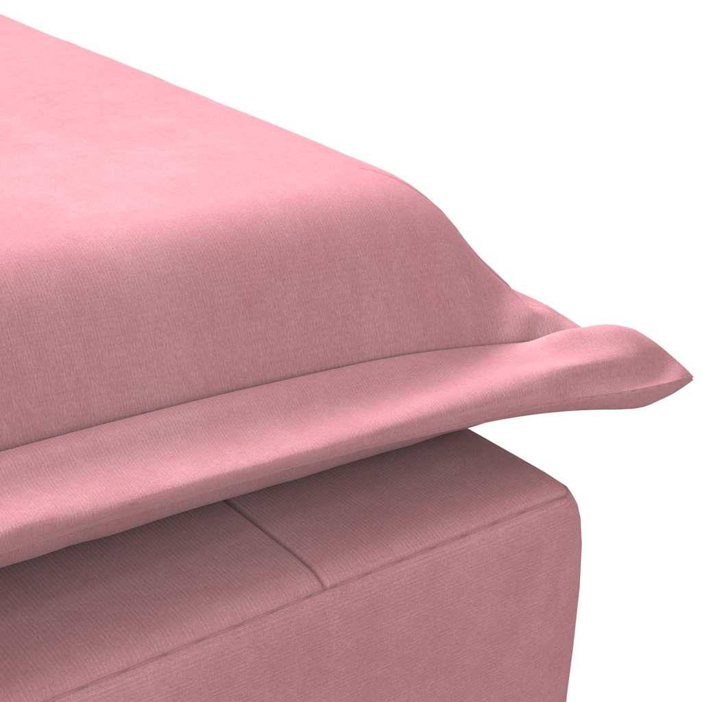 Maison Chic - Bain de soleil - Transat - Chaise longue de massage avec traversin rose velours - MEUBLE PRO ny678 - Image 8