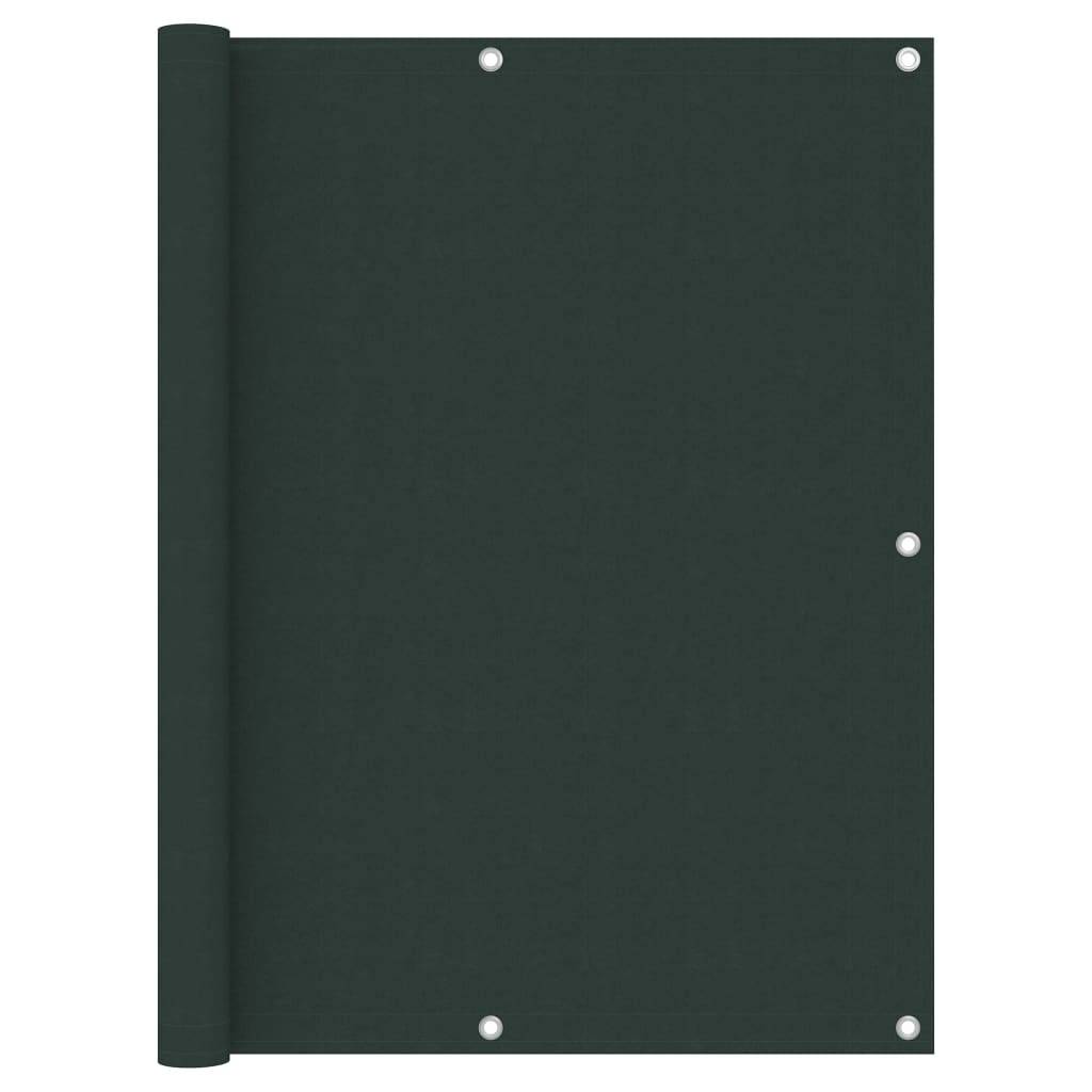 Helloshop26 - Écran de balcon brise pare vue protection confidentialité vert foncé 120 x 300 cm tissu oxford - Imagen 1