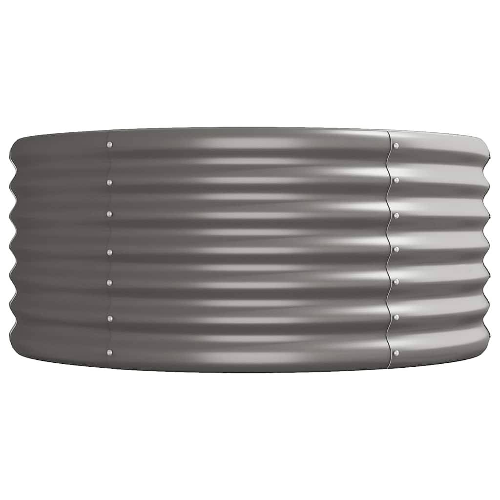 Vidaxl - Lit surélevé de jardin Acier galvanisé 224x80x36 cm gris vidaXL 318919 - Imagen 5