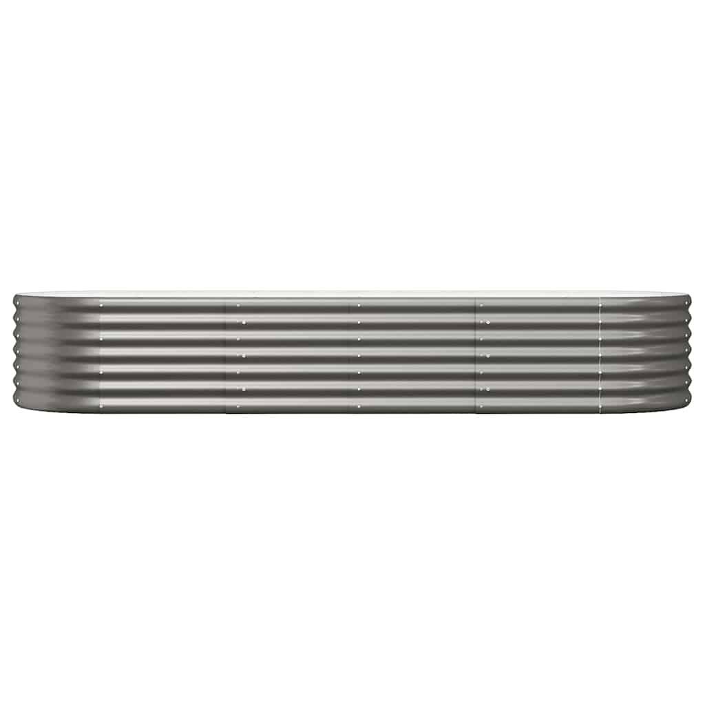 Vidaxl - Lit surélevé de jardin Acier galvanisé 224x80x36 cm gris vidaXL 318919 - Imagen 7