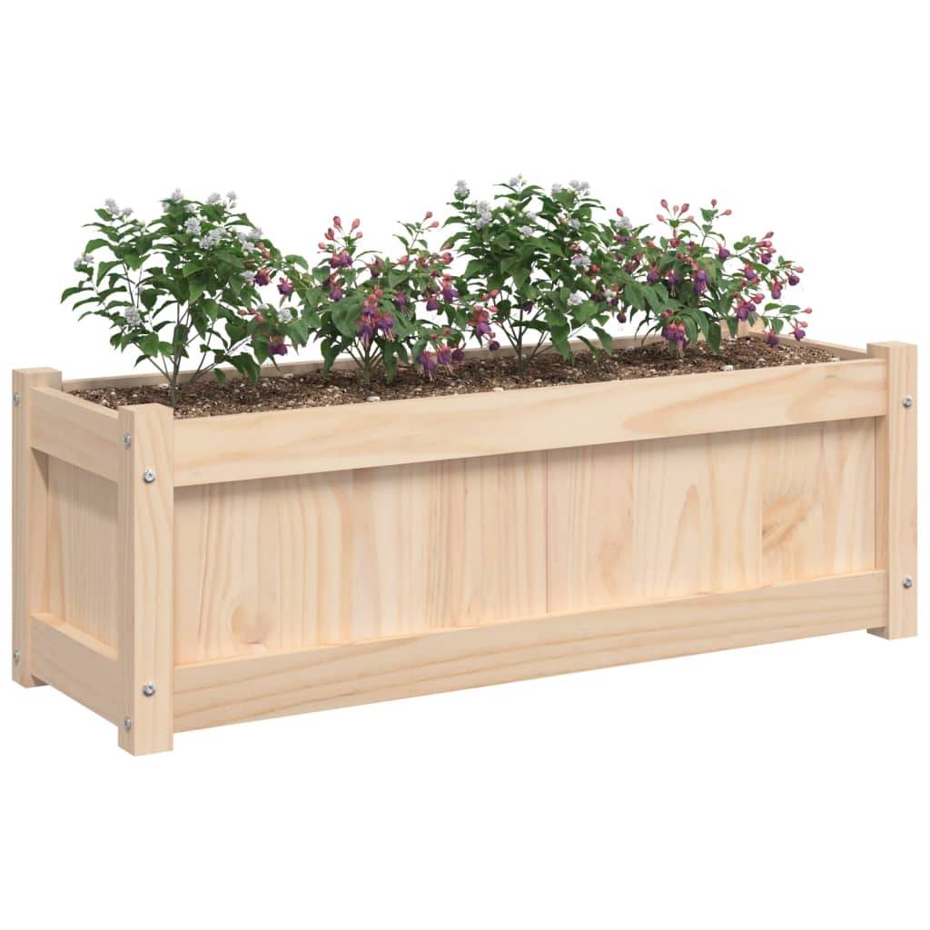 Vidaxl - Jardinière d'extérieur 90x31x31 cm bois de pin massif vidaXL 837449 - Image 5