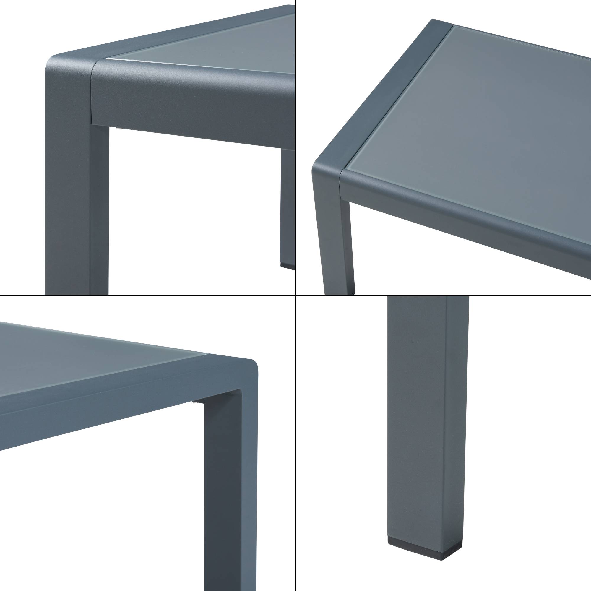 Casa.Pro - Salon de jardin 2 pièces Avise table basse avec canapél anthracite gris foncé casa.pro - Imagen 8