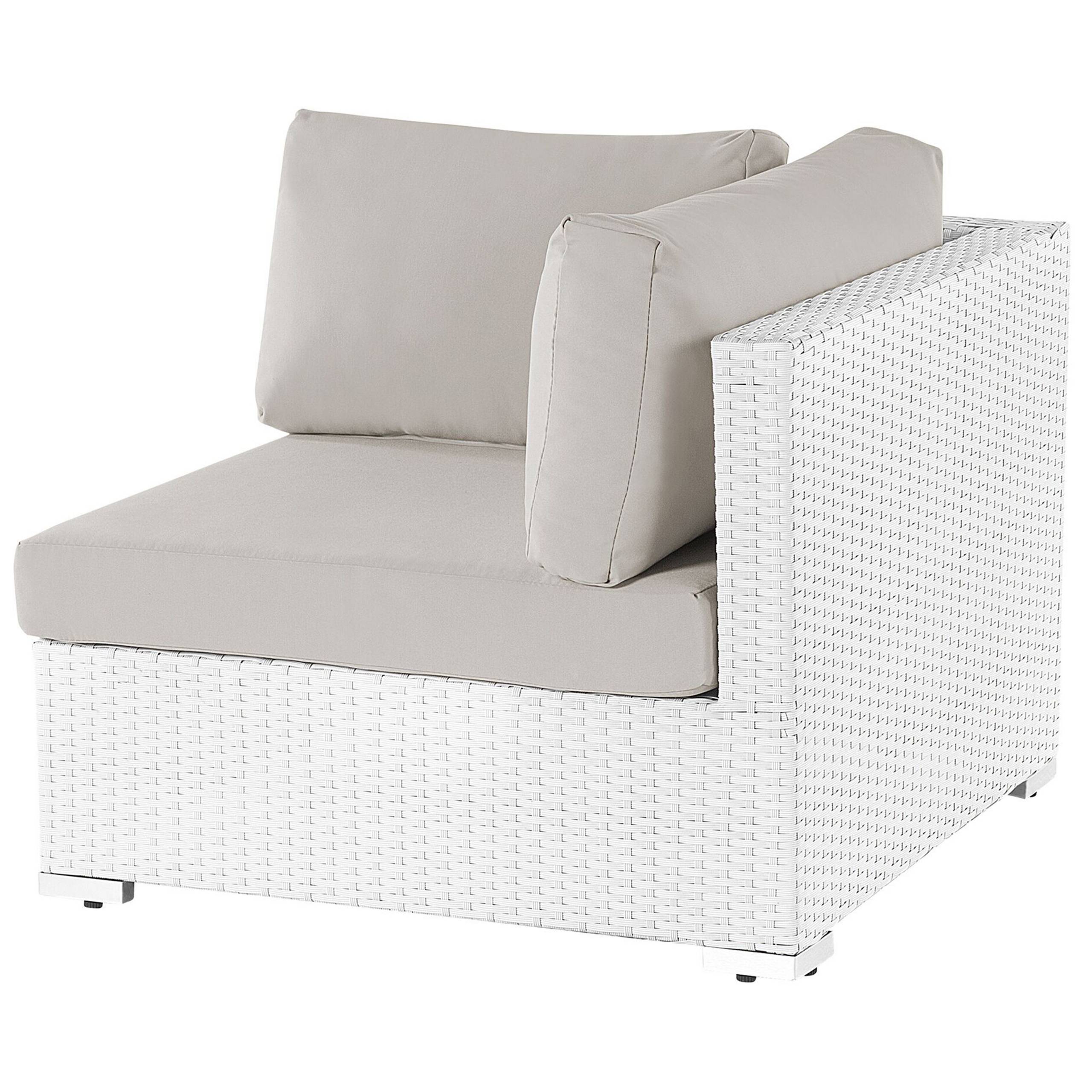 Beliani - Set de jardin, 4 Personnes Polyrotin Blanc SANO - Beliani - Imagen 6