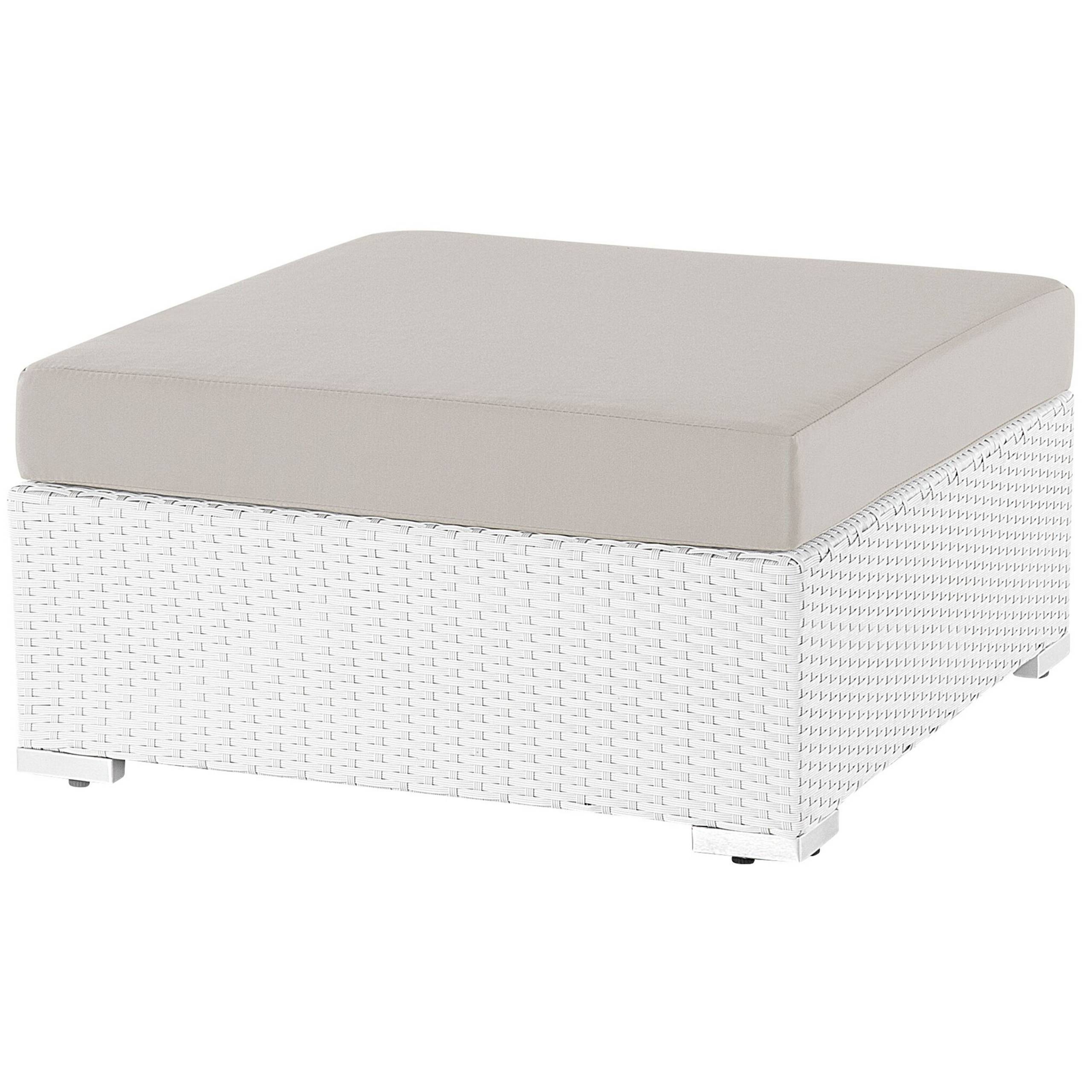 Beliani - Set de jardin, 4 Personnes Polyrotin Blanc SANO - Beliani - Imagen 7