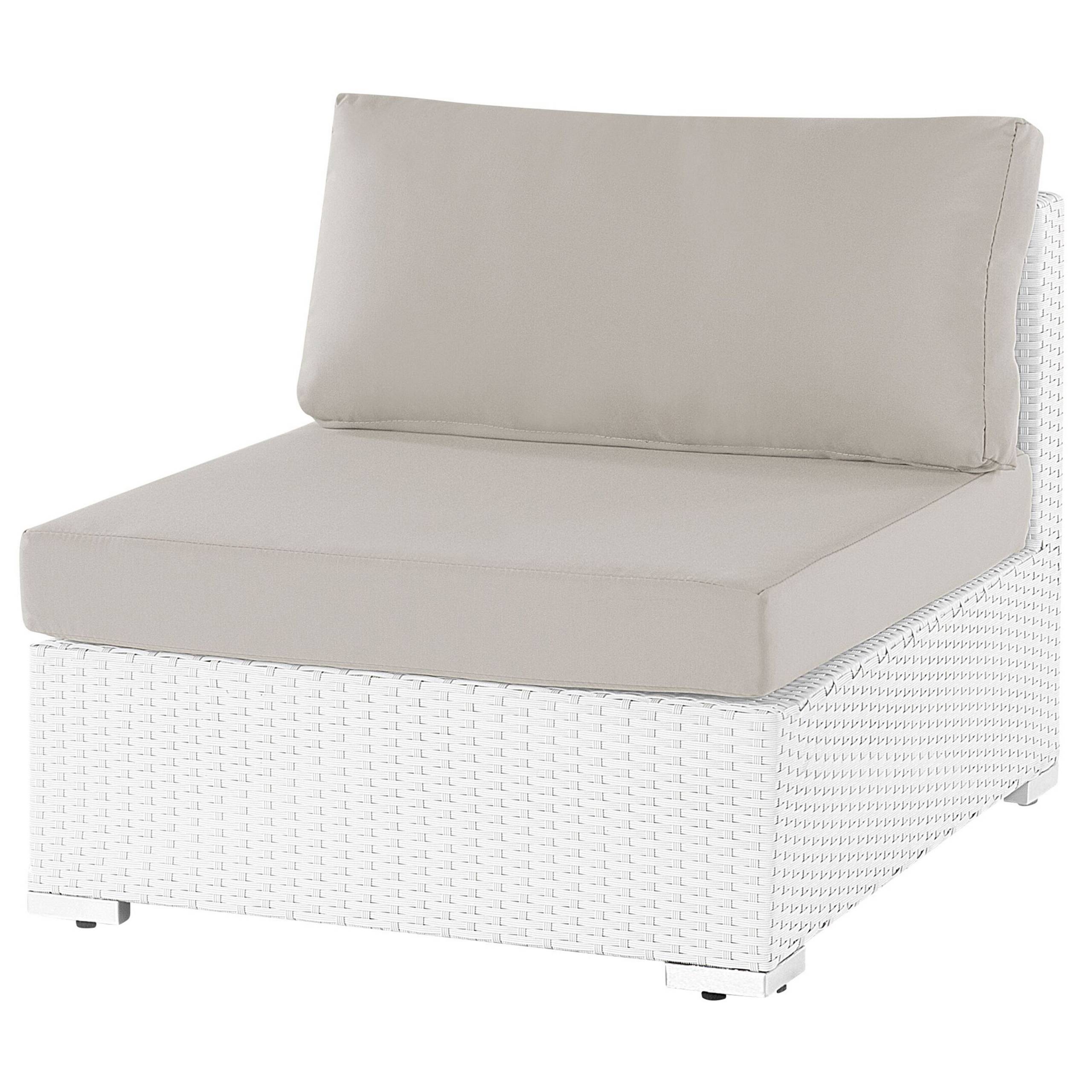 Beliani - Set de jardin, 4 Personnes Polyrotin Blanc SANO - Beliani - Imagen 5