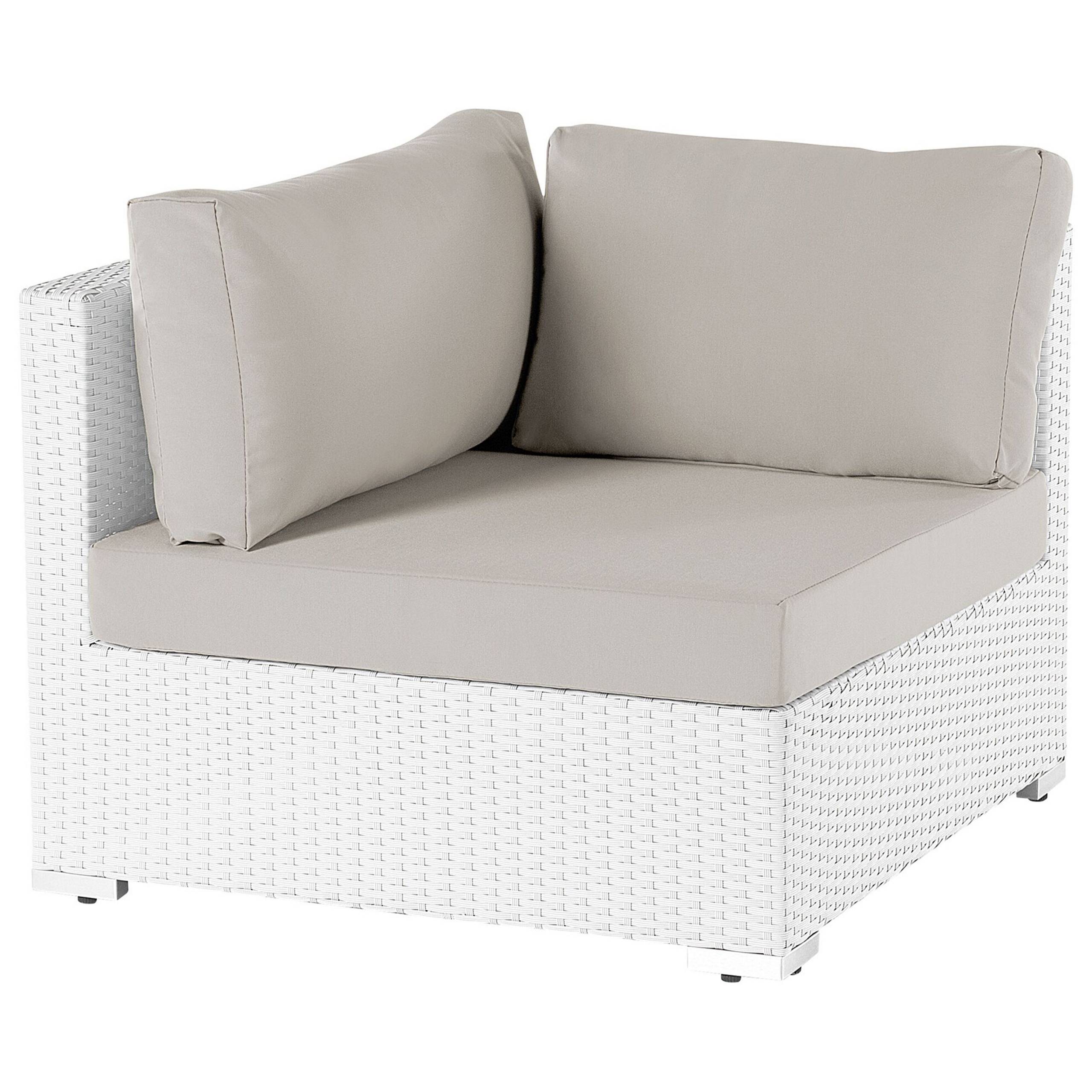 Beliani - Set de jardin, 4 Personnes Polyrotin Blanc SANO - Beliani - Imagen 4