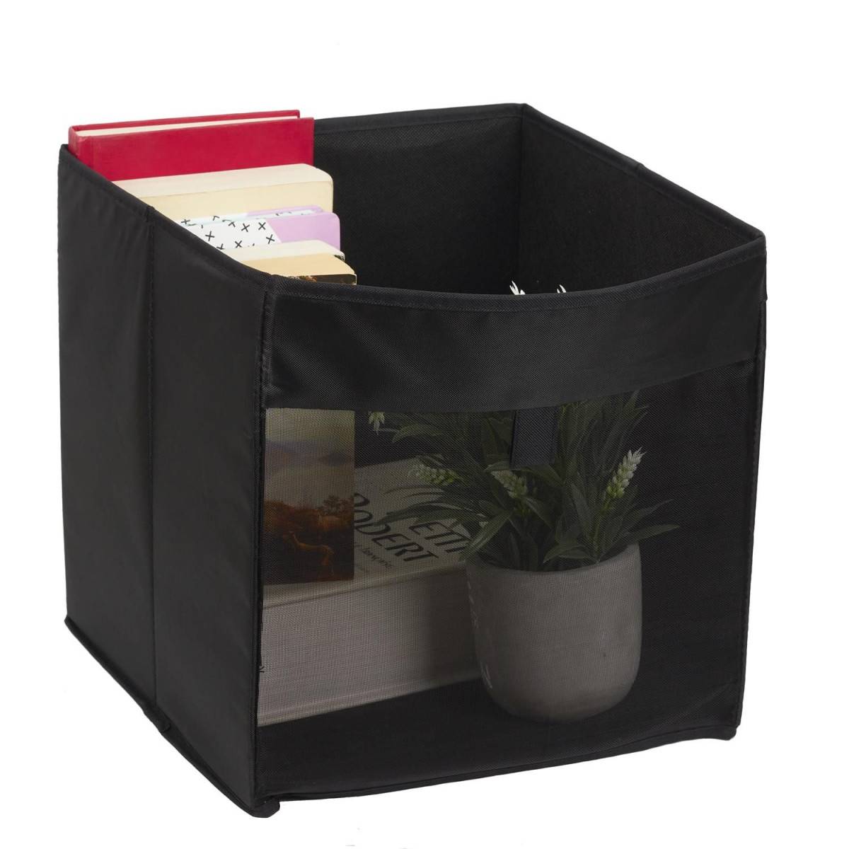 Panier à Linge Carré "Pop Up" 30cm Noir - Image 2