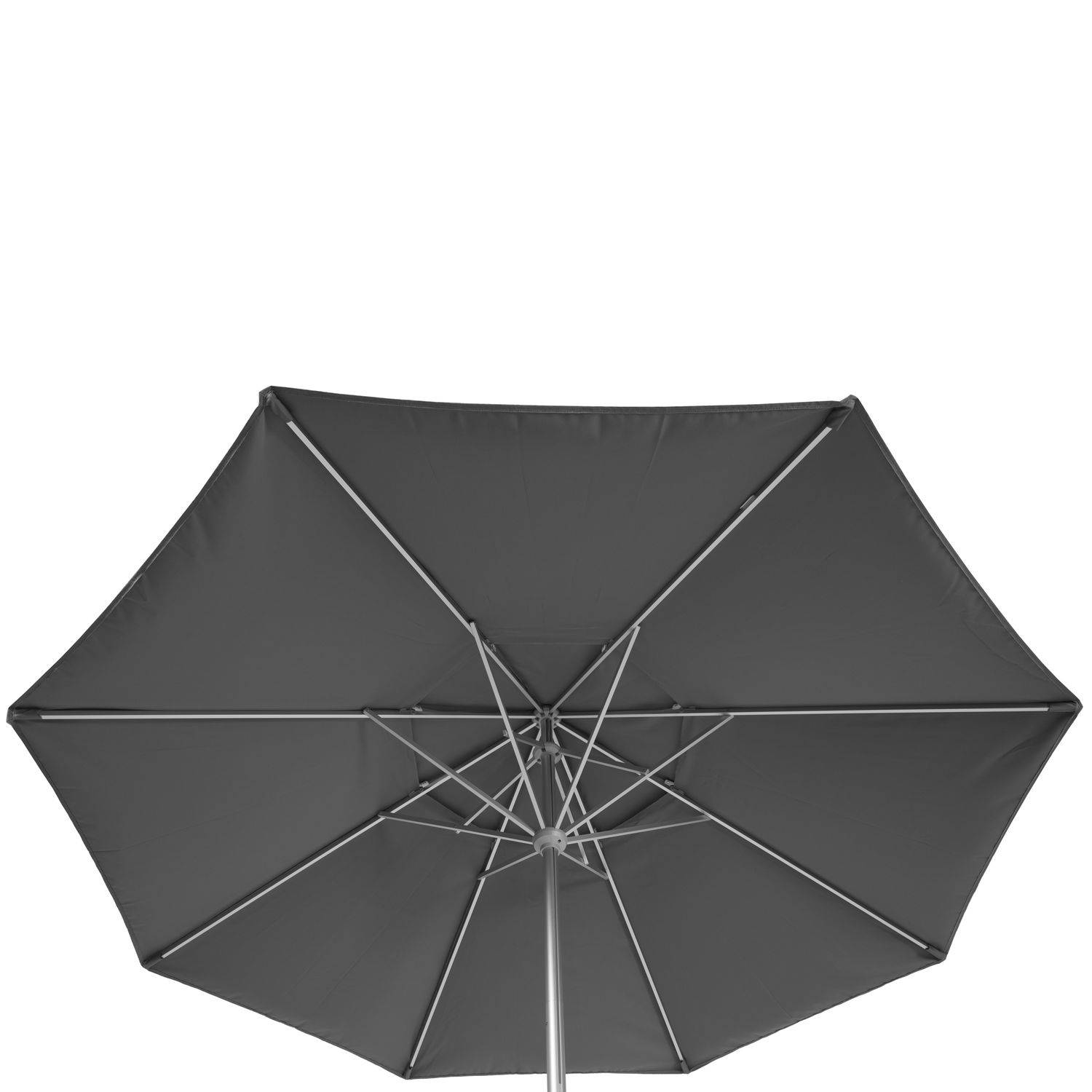 Hesperide - Parasol droit Rond télescopique Easyo - Diam. 330 cm - Ardoise - Hespéride - Imagen 3
