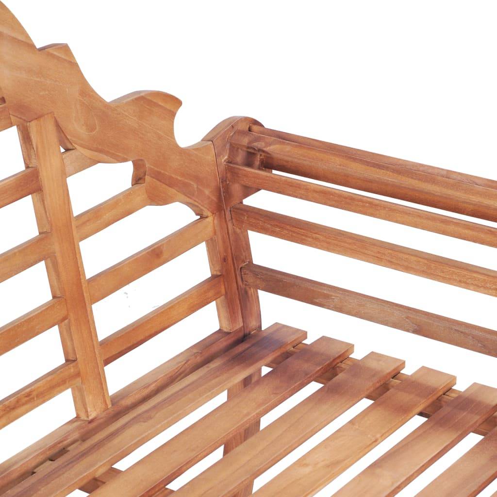PANGIVO - Banc de jardin bois de teck naturel 127 x 58.5 x 92.5 cm - PANGIVO - Image 5