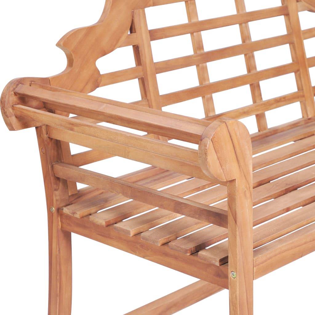 PANGIVO - Banc de jardin bois de teck naturel 127 x 58.5 x 92.5 cm - PANGIVO - Image 4
