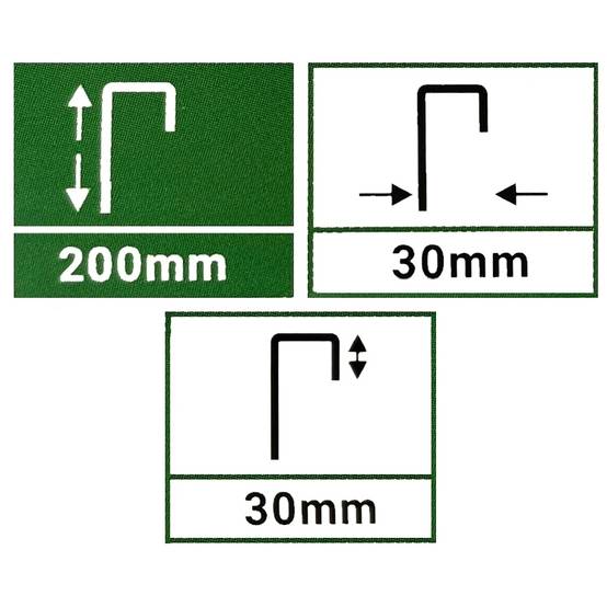 Gt Garden - Lot de 50 piquets de fixation pour jardin en acier galvanisé - Longueur 200 mm - GT GARDEN - Image 2