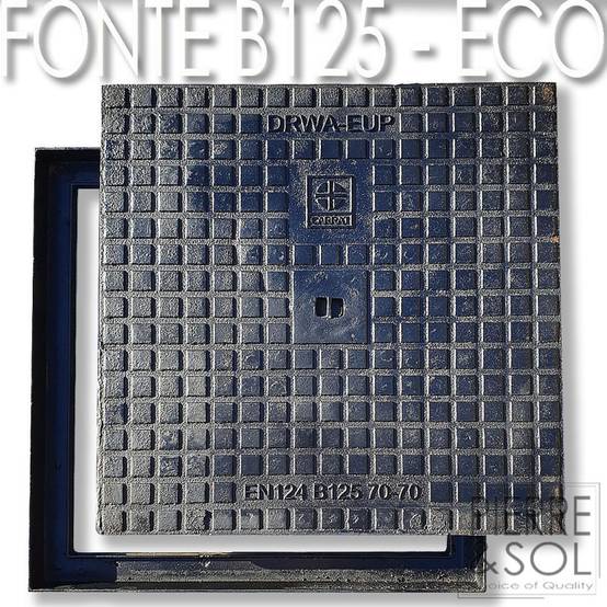 Regards et Couvercles hydrauliques en fonte B125 - LINE ECO - 30 x 30 cm - Image 1